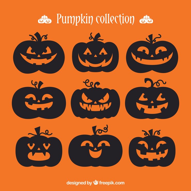 Zdarma Vektor elegantní balíček halloweenských dýní