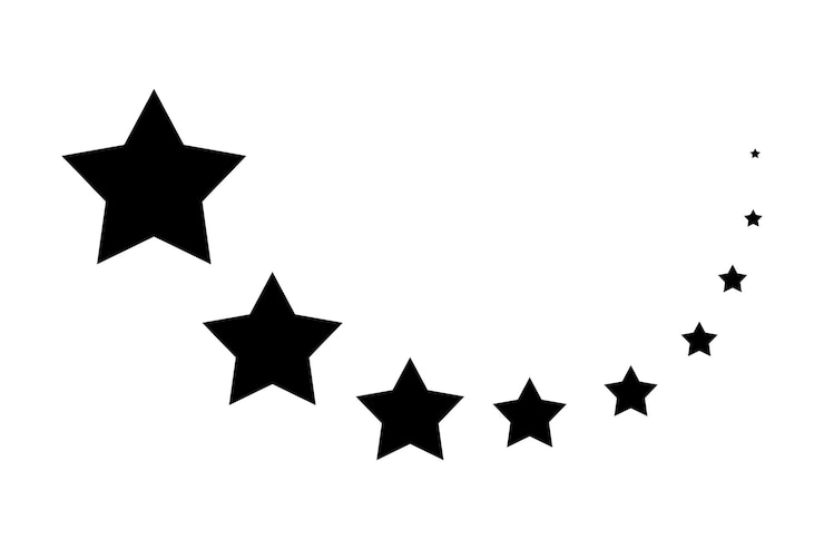 Zdarma Vektor falling stars black