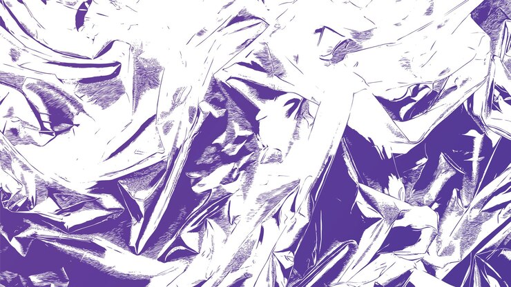 Zdarma Vektor fialová inkoustová skvrna zmačkaná textura fólie