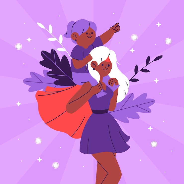Zdarma Vektor flat women's day superwoman illustration