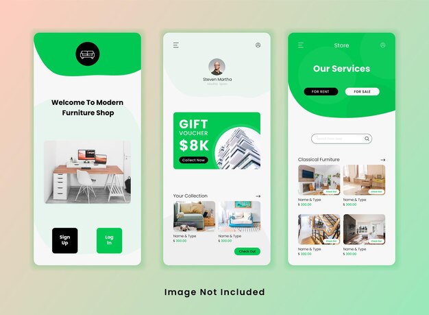Furniture shop UI app template