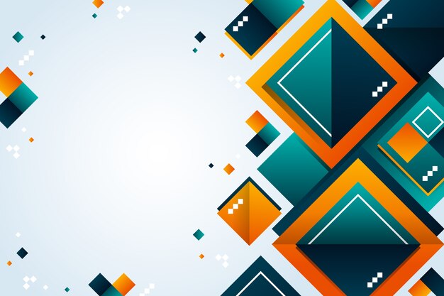 Geometrické tvary diamantu s gradientem pozadí