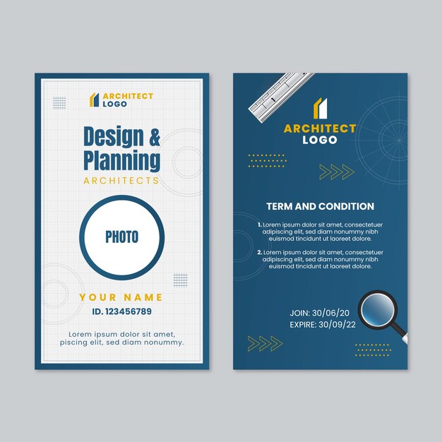 gradient architect project id card