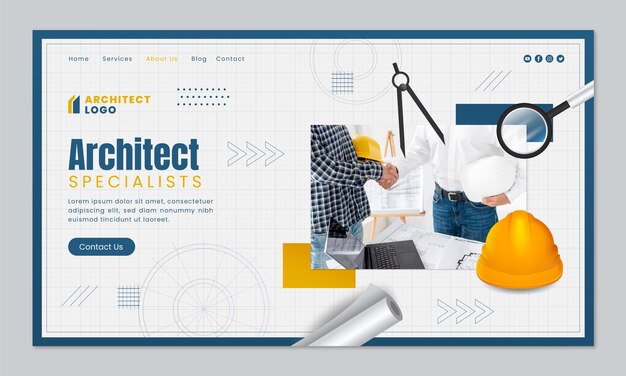 gradient architect project landing page