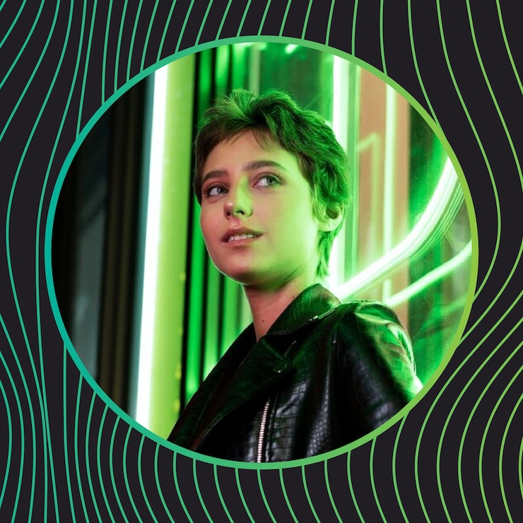 Zdarma Vektor gradient futuristic musician discord profile picture