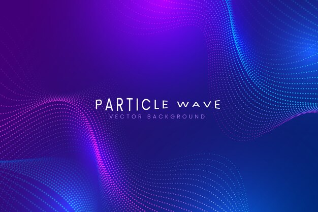gradient particle wave background