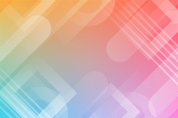 Halftone effect on gradient background