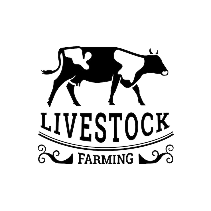 Zdarma Vektor hand drawn cow logo design