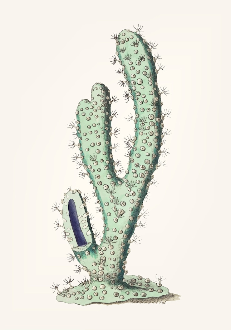 Zdarma Vektor hand drawn of thick-armed gorgonia
