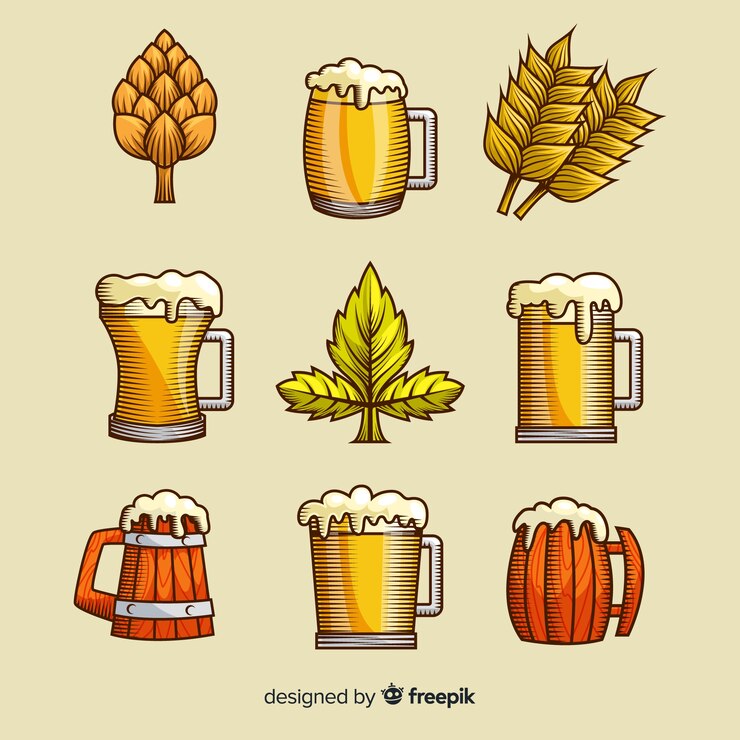 Zdarma Vektor hand drawn oktoberfest element collection