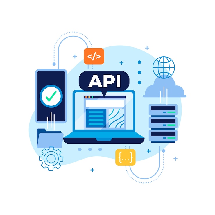 Zdarma Vektor ilustrace api s plochým designem