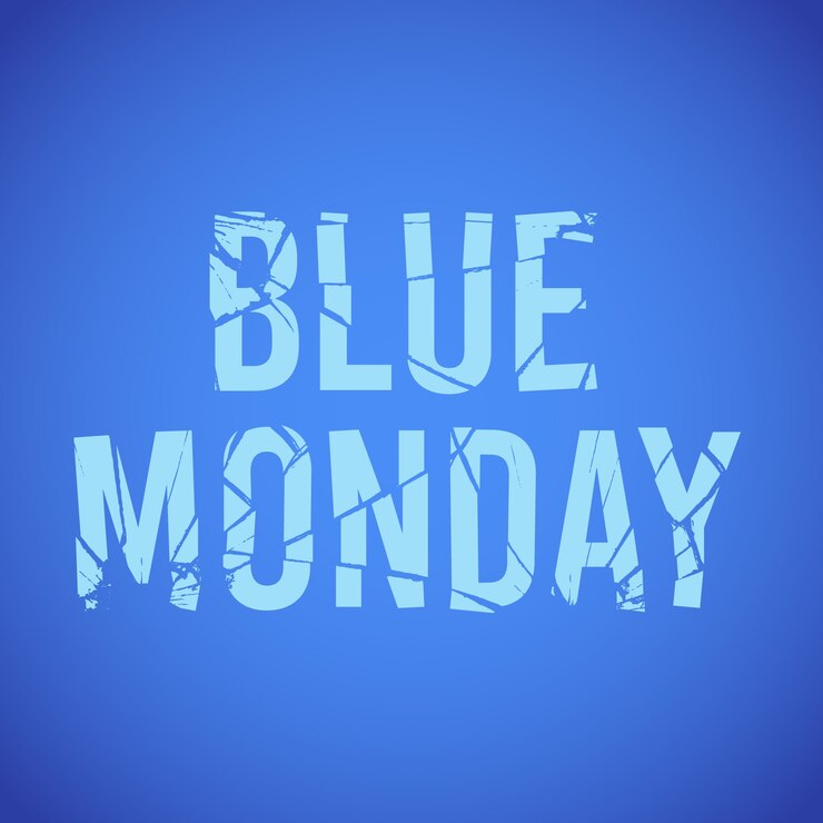 Zdarma Vektor ilustrace textu gradient blue monday