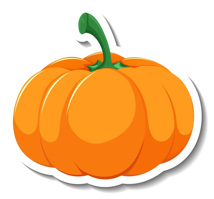 Zdarma Vektor isolated pumpkin cartoon sticker