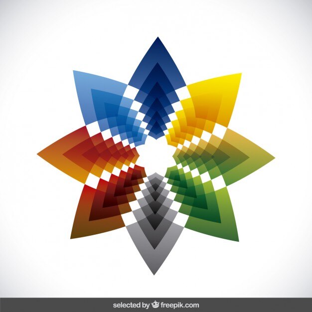 Zdarma Vektor květinové barevné logo