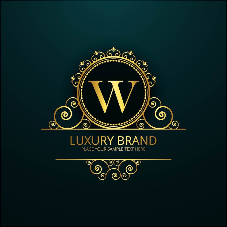 Zdarma Vektor luxusní logo písmene w