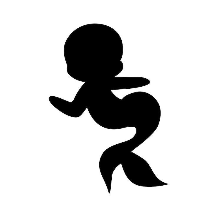 Zdarma Vektor mermaid silhouette logo