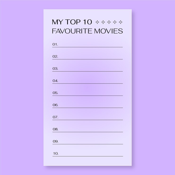 Zdarma Vektor minimalist aesthetic favorite movies instagram story