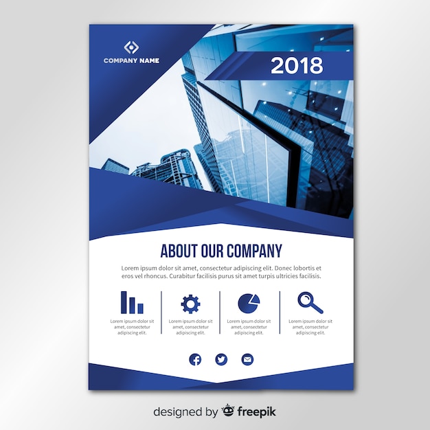 modern business flyer template