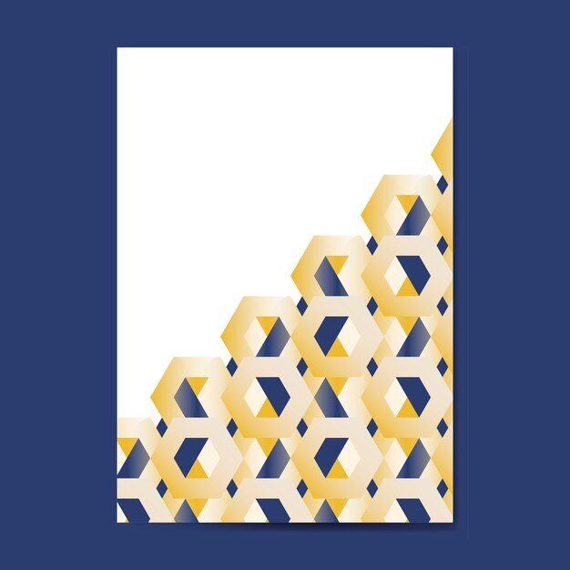 multicolored 3d hexagonal pattern background