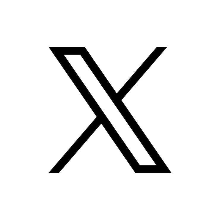 Zdarma Vektor nové logo twitteru 2023 x na bílém pozadí vektor