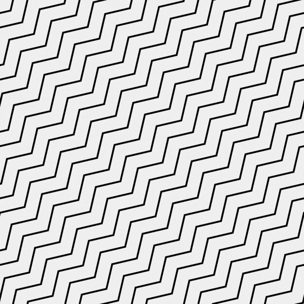 Pattern with black zig zag lines