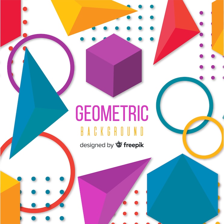 Zdarma Vektor ploché geometrické pozadí