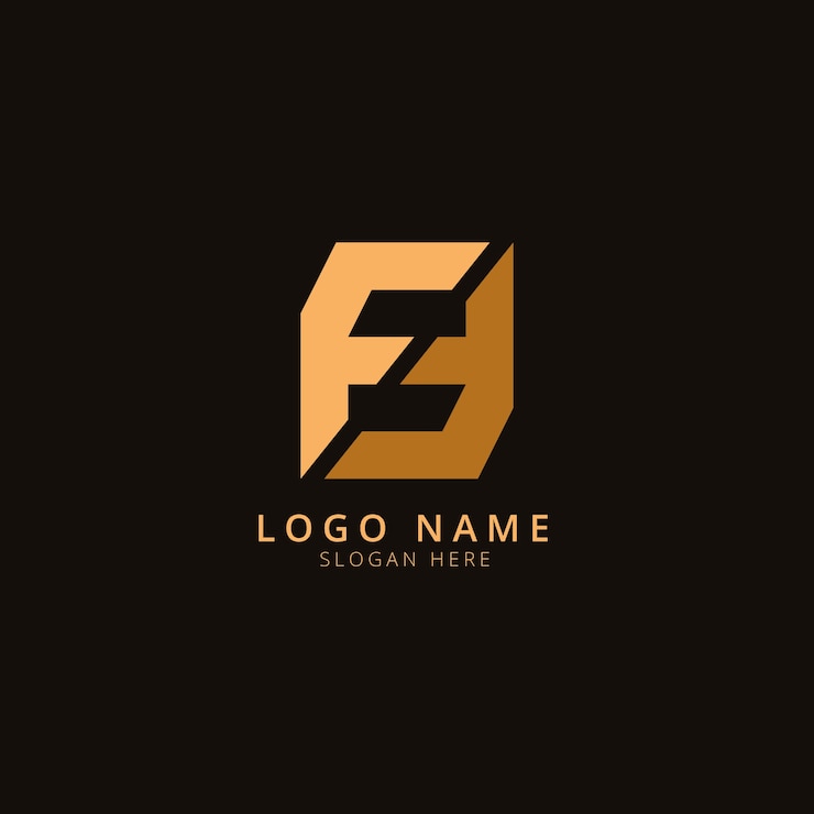 Zdarma Vektor plochý design ff monogram logo