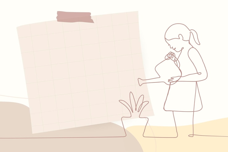 Zdarma Vektor pozadí rámečku lepicí poznámky, béžová doodle ilustrace, vektor