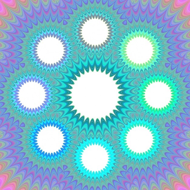 Zdarma Vektor psychedelic background with circles