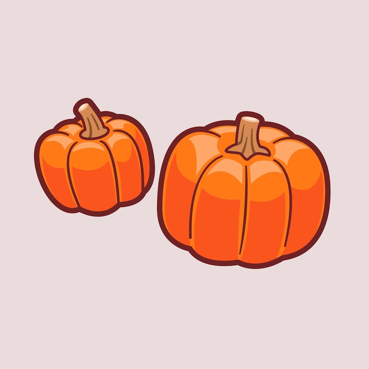 Zdarma Vektor pumpkin vegetables cartoon vector icon illustration food object icon isolated flat vector
