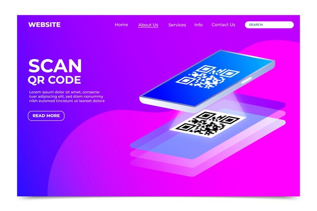 qr code verification landing page