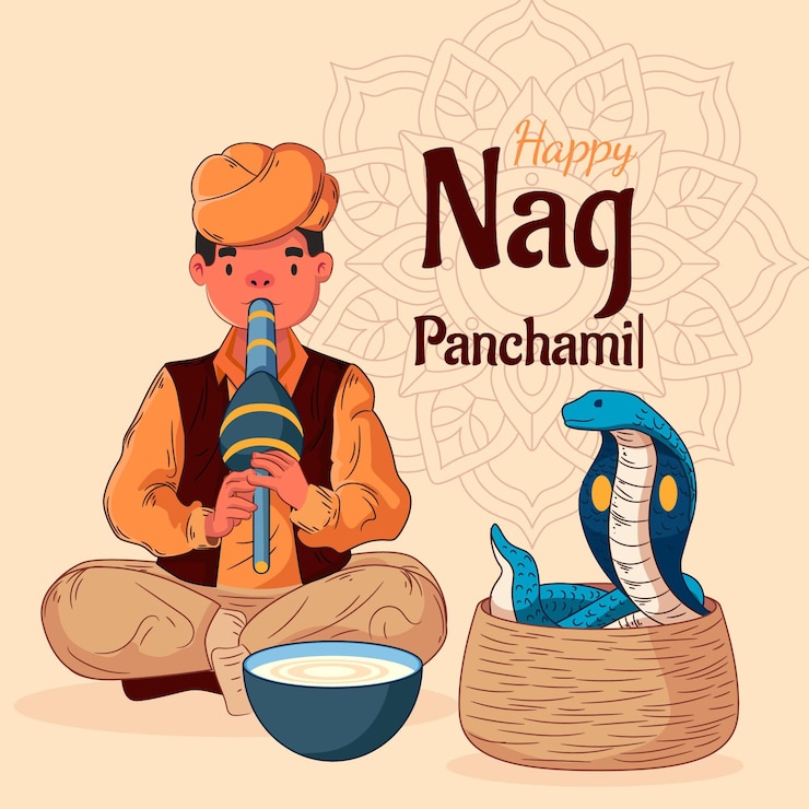 Zdarma Vektor ručně kreslená ilustrace nag panchami