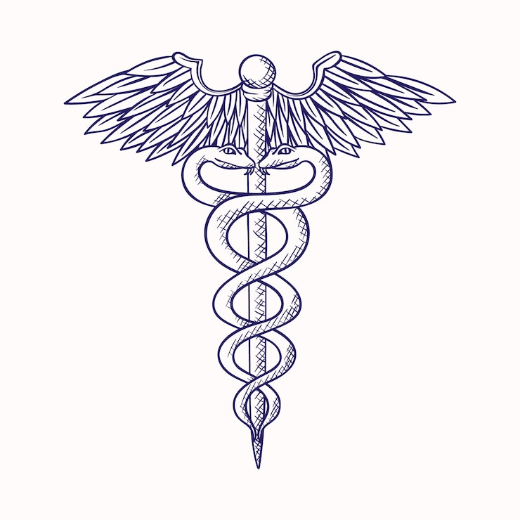 Zdarma Vektor ručně kreslený lékařský symbol