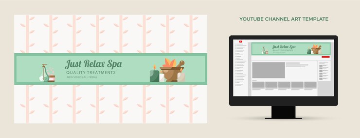 Zdarma Vektor šablona kosmetického salonu ve stylu plochého designu