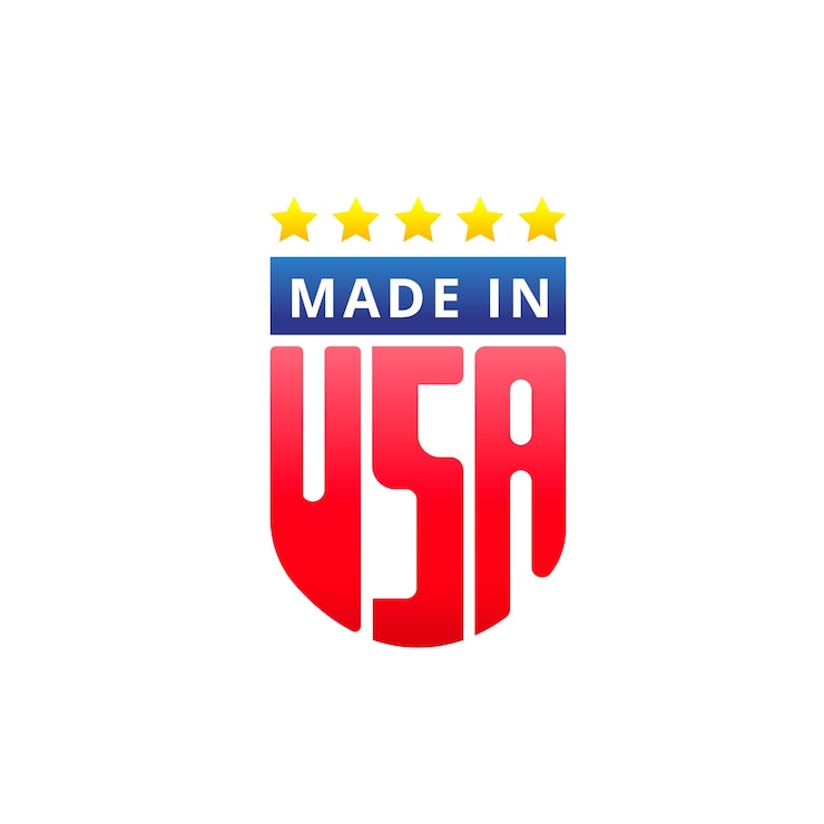 Zdarma Vektor šablona loga vyrobeno v usa s gradientem