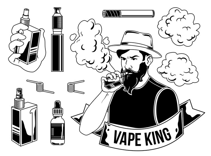 Zdarma Vektor sada prvků pro vaporizéry