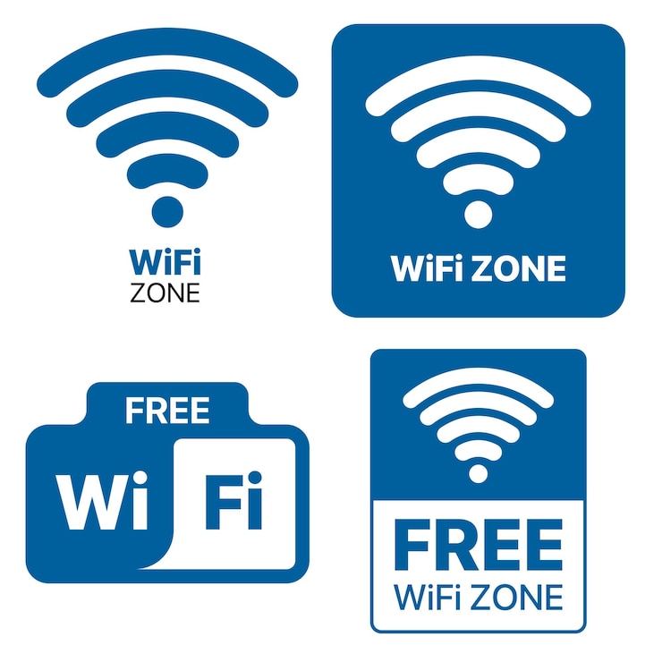 Zdarma Vektor sada wifi zón