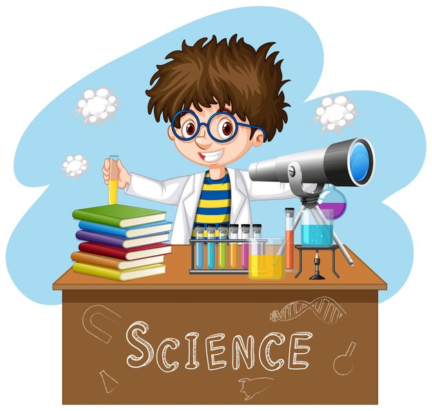 scientist working with science tools in lab