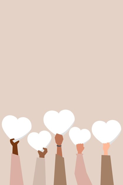 Spread more love, support the black community vector