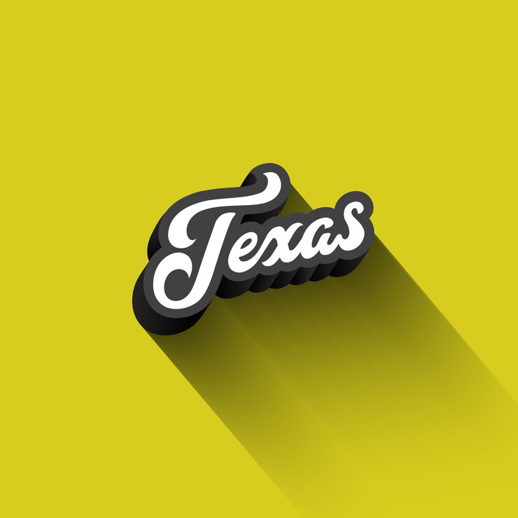 Zdarma Vektor text v texasu kaligrafie vintage retro lettering