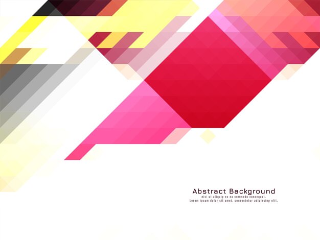 triangular mosaic pattern colorful geometric background vector