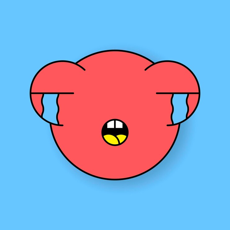 Zdarma Vektor vektor nálepky emoji funky červené zlaté rybky