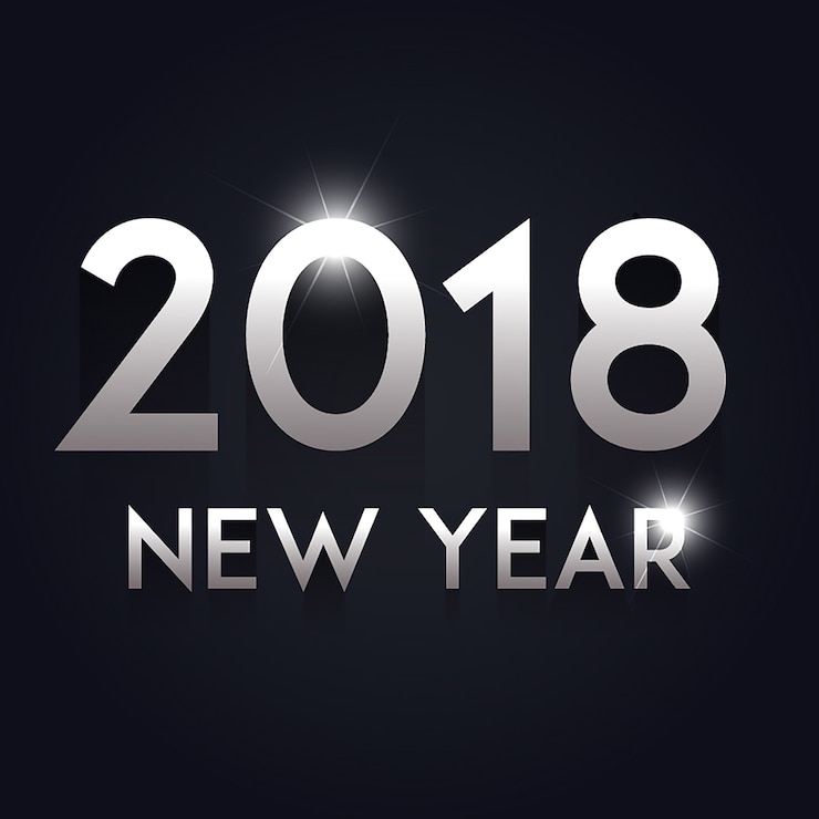 Zdarma Vektor vektorové novoroční pozadí 2018