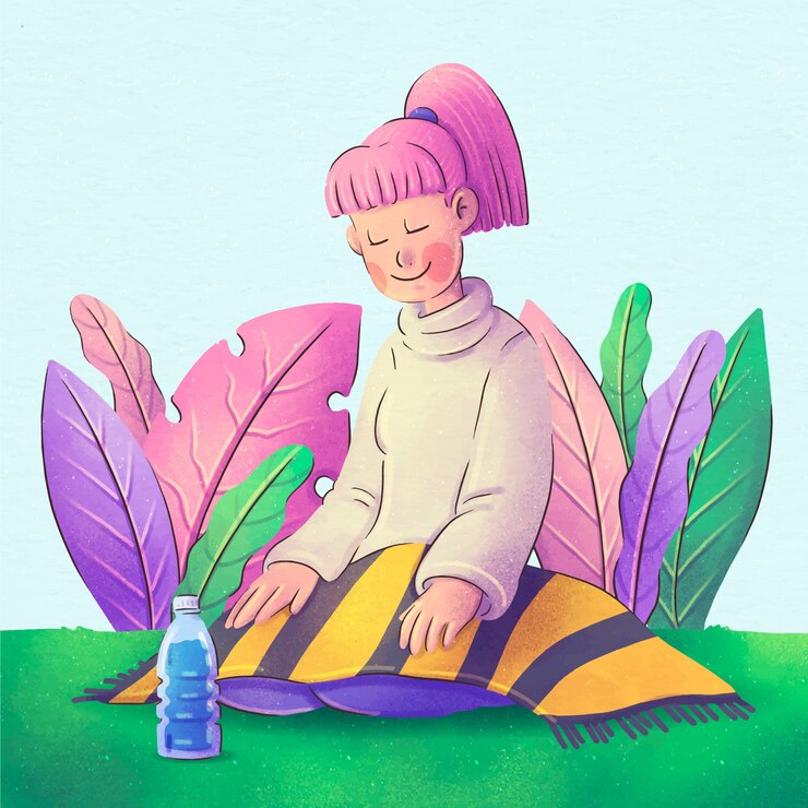 Zdarma Vektor watercolor retreat illustration