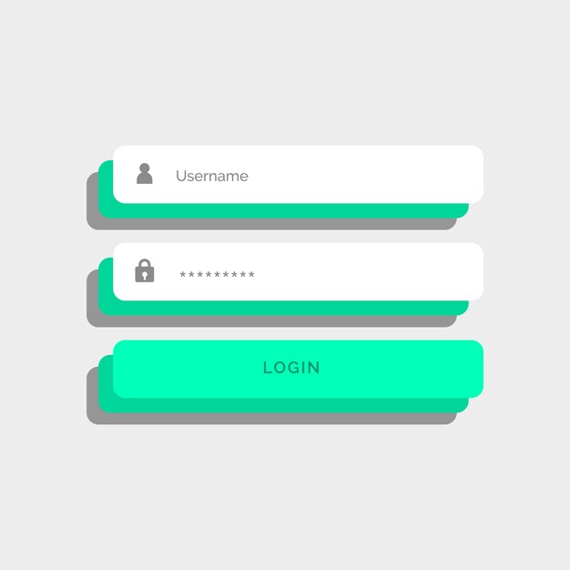 web logon template, vivid colors 