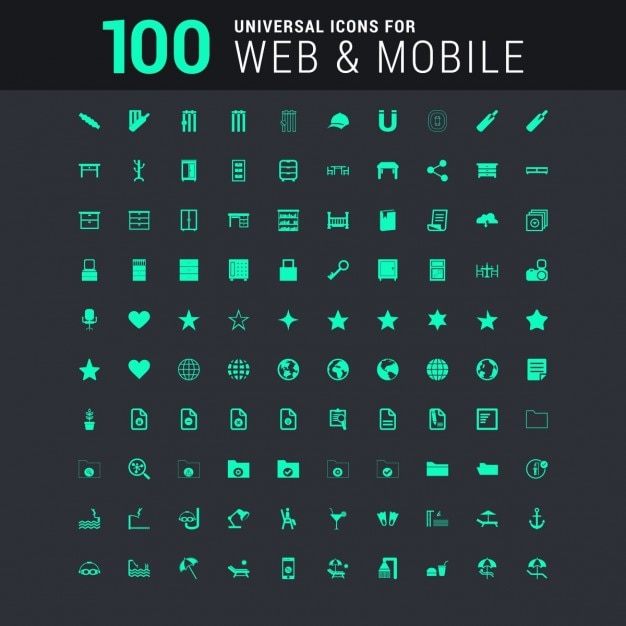 100 universal icon set