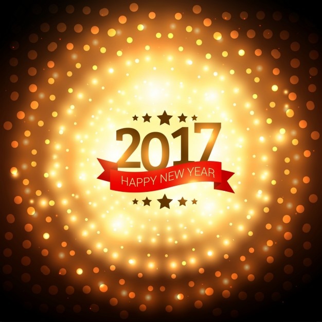2017 fundo dourado festa com efeito brilhante