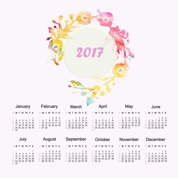 2017 projeto do calendário