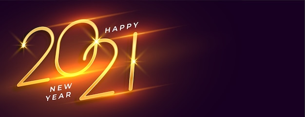 2021 feliz ano novo festa celebração banner design