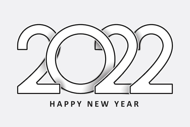 2022 design de fundo de ilustração de ano novo